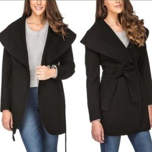 Haute Edition Wool Blend Shawl Collar Coat - 2XL